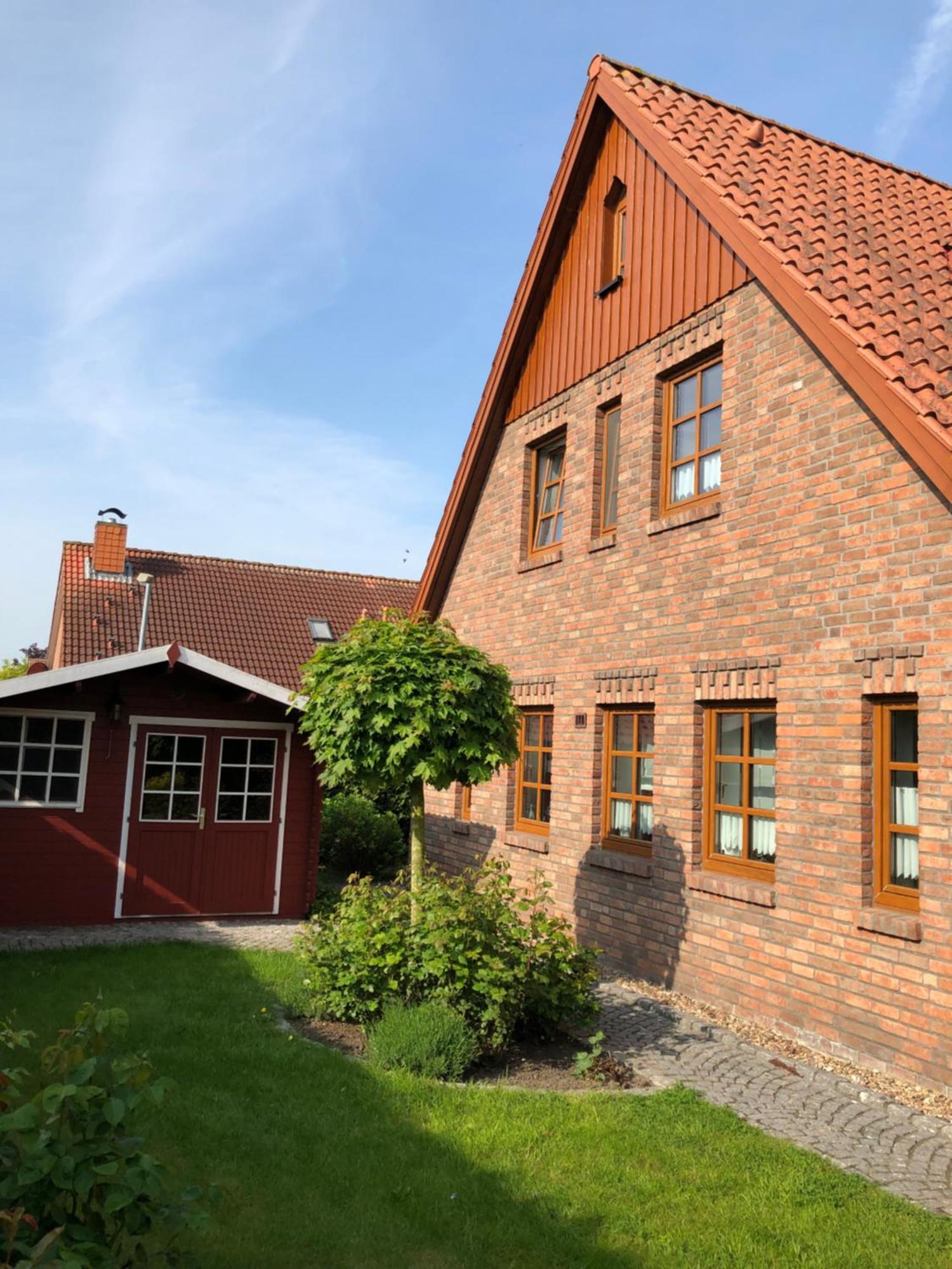Ferienhaus Henny: 6 Geh-Minuten Vom Hafen. Privater Garten Jemgum 외부 사진